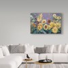 Trademark Fine Art Joanne Porter 'Sunflower In Purple Sky' Canvas Art, 22x32 ALI30346-C2232GG